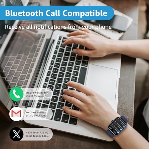 KIUVKAS Smart Watch for Men Women Answer/Make Call, 1.95" Full Touch Screen Fitness Watch with Heart Rate and Sleep Monitor, Fitness Tracker with 140+ Sports Step Counter for Android iOS - Image 6