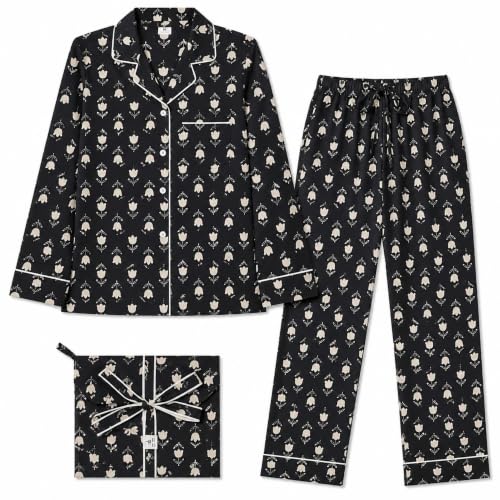 Image of Huar Cotton Pajamas Set for Women - Luxurious Cotton Womens Pajama Sets - Comfortable Christmas PJ Set, Breathable & Light Pj