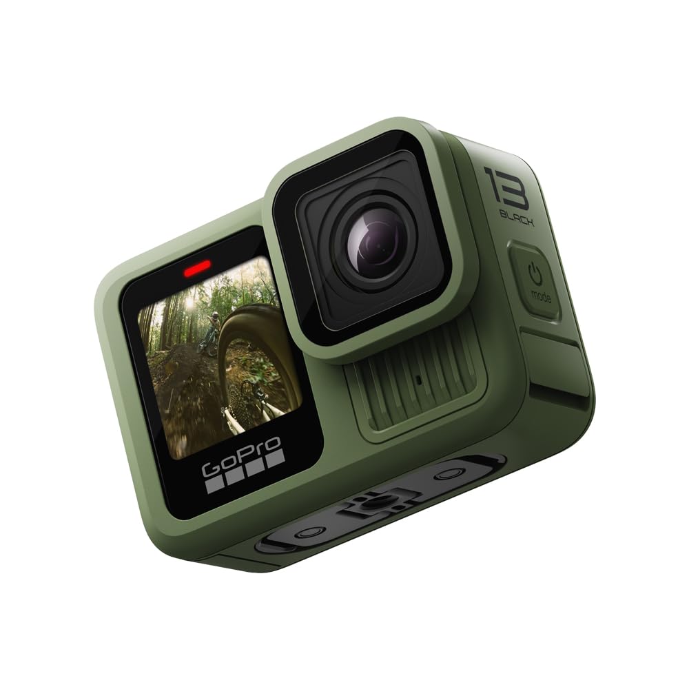 GoPro Limited Edition HERO13 Black in Forest Green - Waterproof Action Camera with 5.3K60 Video, 27MP Photo + Compatability with HB-Series Lenses