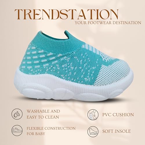 Image of Kids Knitted Slip-on Musical Shoes, Attractive Colors, Breathable Mesh Upper Welcro, Comfortable Stylish.