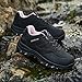ROVELLIA Waterproof Hiking Shoes Women Fashion Sneakers Tennis Walking Shoes Non-Slip Grip Ankle Support, Durable Comfort for Trekking, Trail Running, and Outdoor Adventures (Pink-38)