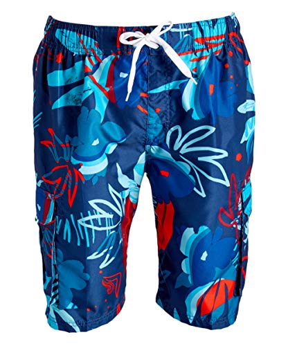 Image of Kanu Surf Men's Big Viper Extended Size Stripe Swim Trunk