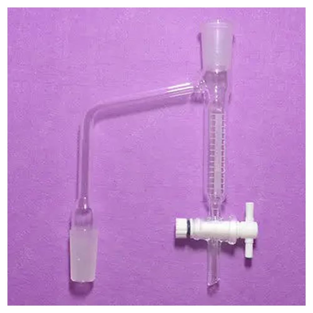 Cristalería de Laboratorio Adaptador receptor de vidrio 24/40 de 10 ml con PTFE