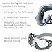Uvex Stealth OTG Safety Goggles with Clear HydroShield Anti-Fog Lens & Fabric Headband (S3970HSF)