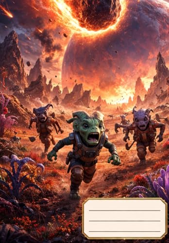 Alien Notebook: Alien World Survival – Lined Notebook for School, Writing & Notes