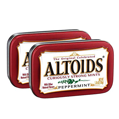 Image of Altoids Curiously Strong Mints Peppermint Pack of 2 Pouch, 2 x 50 g