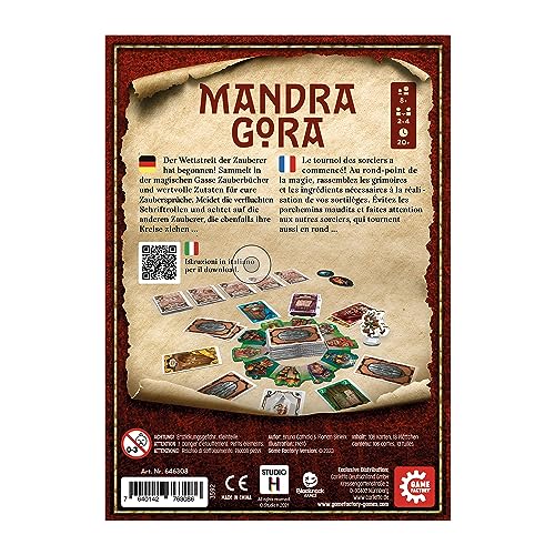 Game Factory 646308 Mandragora, Wettstreit der Zauberer, magisches Familienspiel für 2-4 Spieler ab 8 Jahren, Gesellschaftsspiel – Bild 5