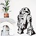 Pegatinas de pared para decoración del hogar, diseño moderno, oferta de robot, calcomanías R2 D2, pegatinas para dormitorio de jugador freak para niños 58X87Cm