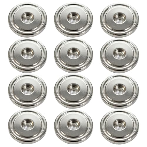 Imanes de neodimio fuertes con casquillo de acero de 36mm y agujero avellanado para atornillar