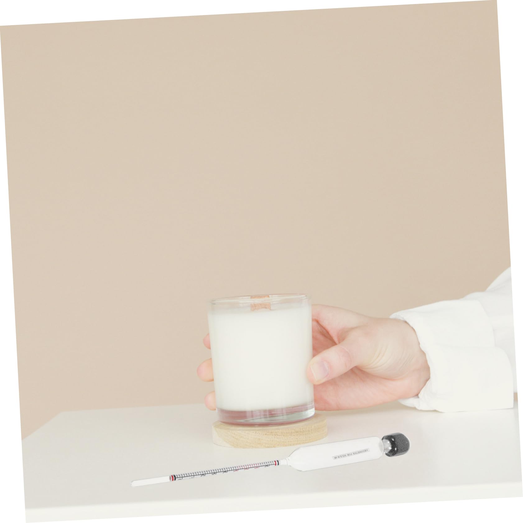 COSMEVIVI Liquid Hydrometer for Milk Kitchen Hydrometer Wide Measurement Range Portable Design