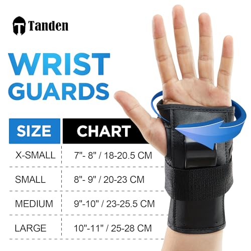 image for Tanden Wrist Guards for Skating Protective Gear Adult and Kids Wrist G