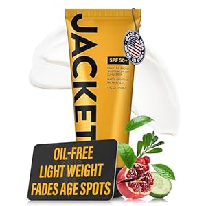 Sport Sunscreen SPF 50+, Water Resistant, Oil Free, Anti-Aging Cream, Vitamin and Antioxidant Enriched, Age Spot Remover, Oxybenzone Free, Sun Screen Protector for Face and Body – 4 FL OZ