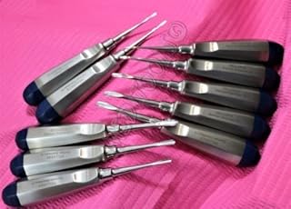 NEW SET OF 10 STR + CVD DENTAL SURGERY EXTRACTING LUXATING APICAL ROOT TIP ELEVATOR-GERMAN