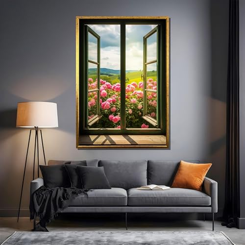 Décoration murale maison roses shabby chic pour raviver un mur sombre ou vide - 2