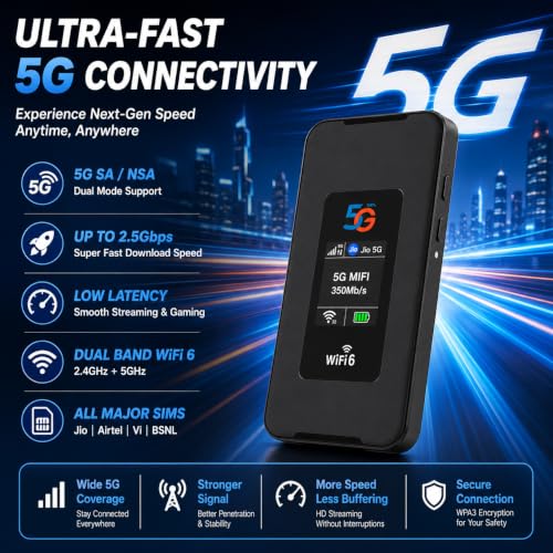 AUSHA 5G Portable WiFi Hotspot - Image 6