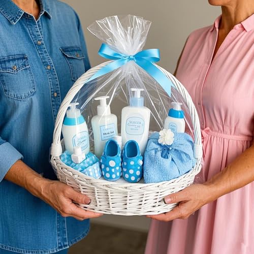 Image of Morepack Shrink Wrap Bags for Gift Baskets 20x28 Inches 10 Pcs