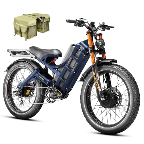 Image of 2026 eAhora Romeo Pro 3 /2 52-46 Mph Electric Bike for Adults, 6000W /4000W /2500W Dual Motor Ebike 60V 80Ah /52V 70Ah Battery 235+Miles Long Range, 26*4.0 inch /20*4.5 inch Fat Tire, Full Suspension, All Terrain