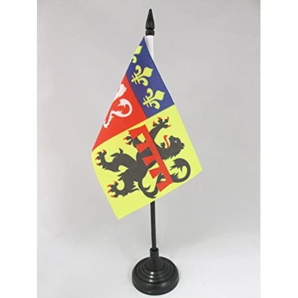 AZ FLAG, Rhône Table Flag 4'' x 6'', French department Office Mini Banner 100% Polyester 15 x 10 cm
