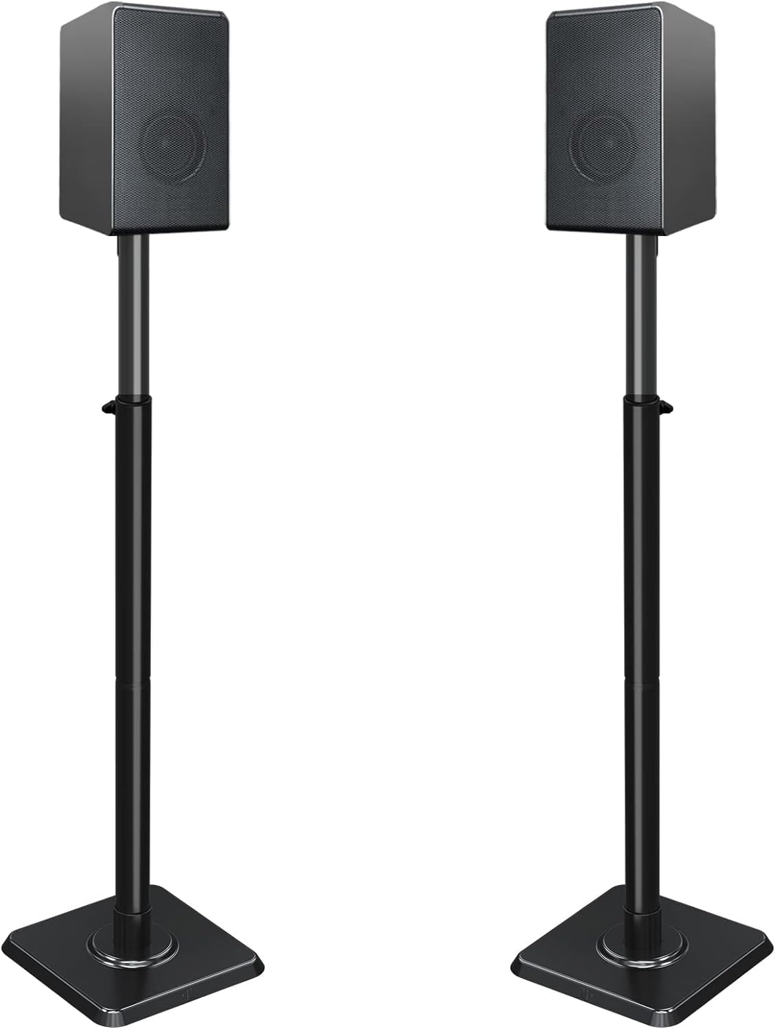 Mounting Dream Speaker Stands Height-Adjustable for Satellites up to 5 kg, Set of 2 Floor Stands