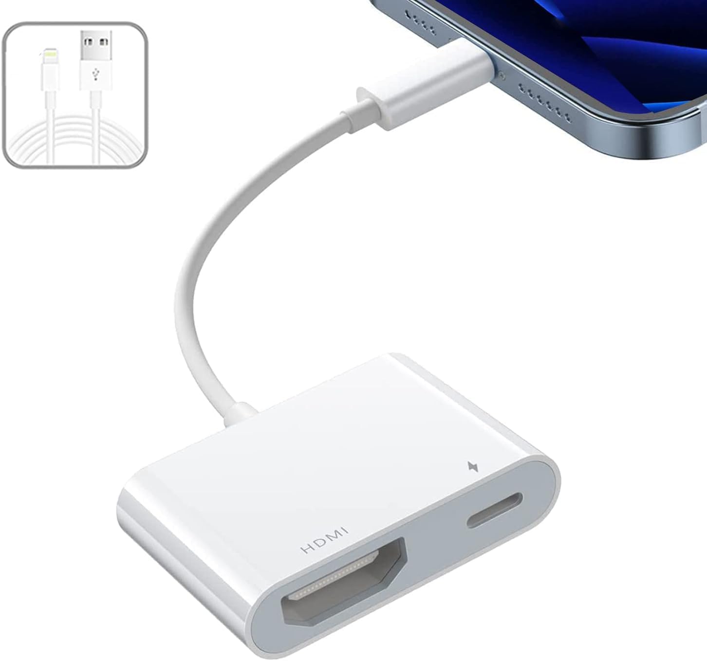 Lightning to HDMI Adapter, iPad iPhone to HDMI Adapter