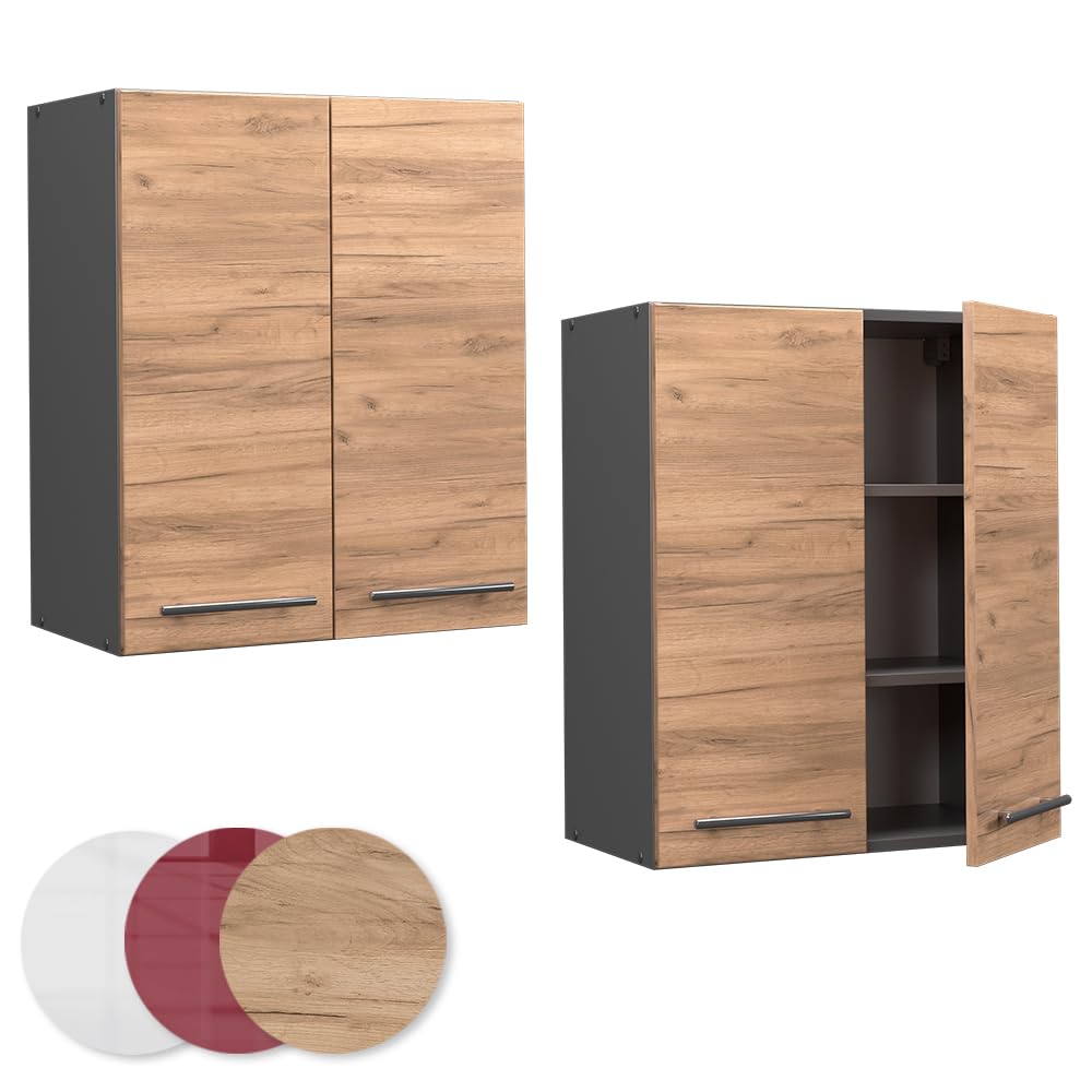 Vicco Elément Haut de Cuisine Fame-Line, Chêne de Force doré, 60cm, à Combiner avec d'autres modules de la série Fame-Line