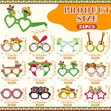 24PCS Cinco de Mayo Decorations, Fiesta Party Decorations Mexican Cardboard Eyeglasses, Cinco de Mayo Glasses Photo Booth Props Costume Accessories for Taco Twosday Fiesta Party Favors Decor