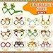 24PCS Cinco de Mayo Decorations, Fiesta Party Decorations Mexican Cardboard Eyeglasses, Cinco de Mayo Glasses Photo Booth Props Costume Accessories for Taco Twosday Fiesta Party Favors Decor