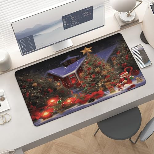 Christmas Cheer Desk Pad con base de goma, grande miniatura 6