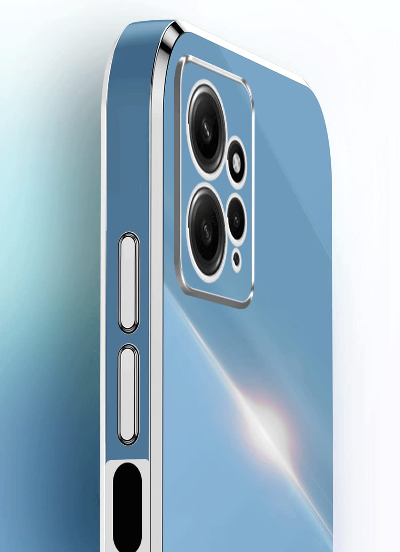 Topme Silikonhülle Für Redmi 12 (4G/5G) – Mit Goldrand, Stoßfest & Kratzfest