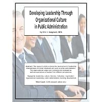 Developing Leadership through Organizational Culture in Public Administration