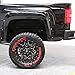 Tire Stickers - Create Your Own Custom Tire Lettering Add-On Accessory - DIY/Easy/Glue & 2oz Touch-Up Cleaner - Custom Sizing/Red (Pack of 8)
