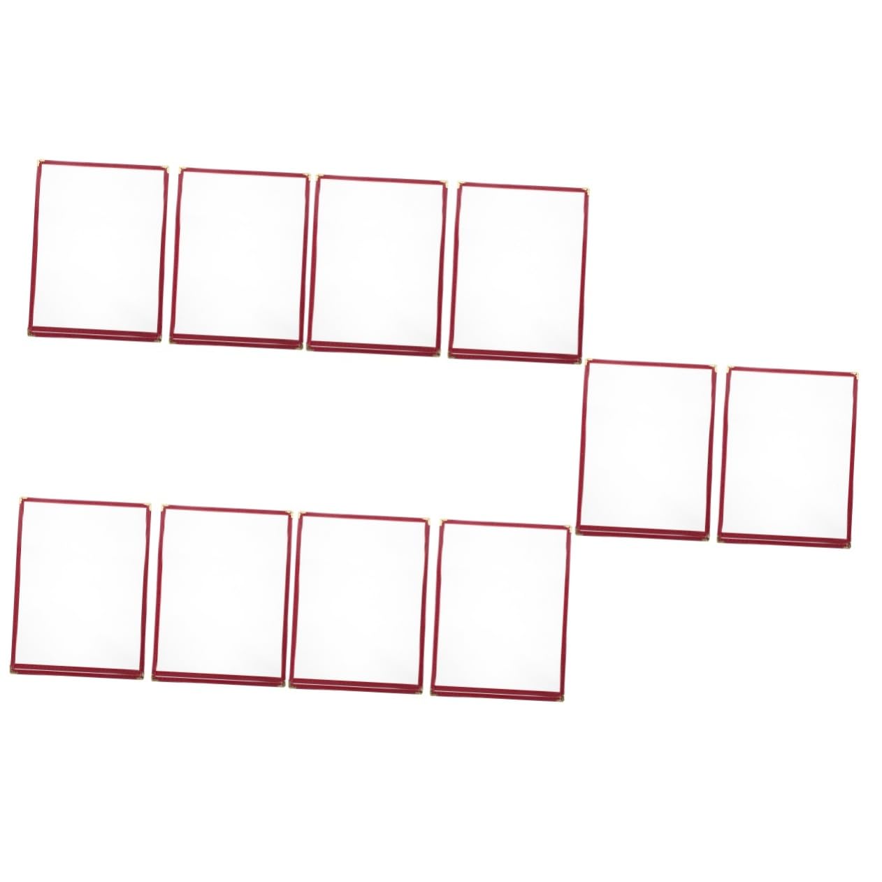 ABOOFAN 10 Piezas Porta Menú PVC Transparente para Restaurantes y Cafeterías Protector de Precio y Recetas Resistente al Agua y Aceite de Limpiar