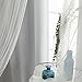 Best Home Fashion uMIXm Mix and Match Tulle Sheer Lace and Blackout 4 Piece Curtain Set – Stainless Steel Nickel Grommet Top – 2 sheers and 2 Blackout Panels – 52