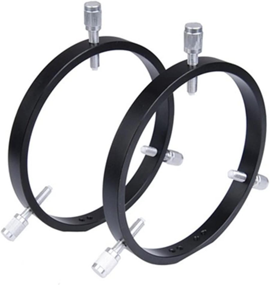 Telescope Accessories 70mm 80mm 90mm 102mm 115mm 127mm 152mm 6-Point Guide Scope Rings Pair Astronomical Telescope Accessories(127mm S7926)