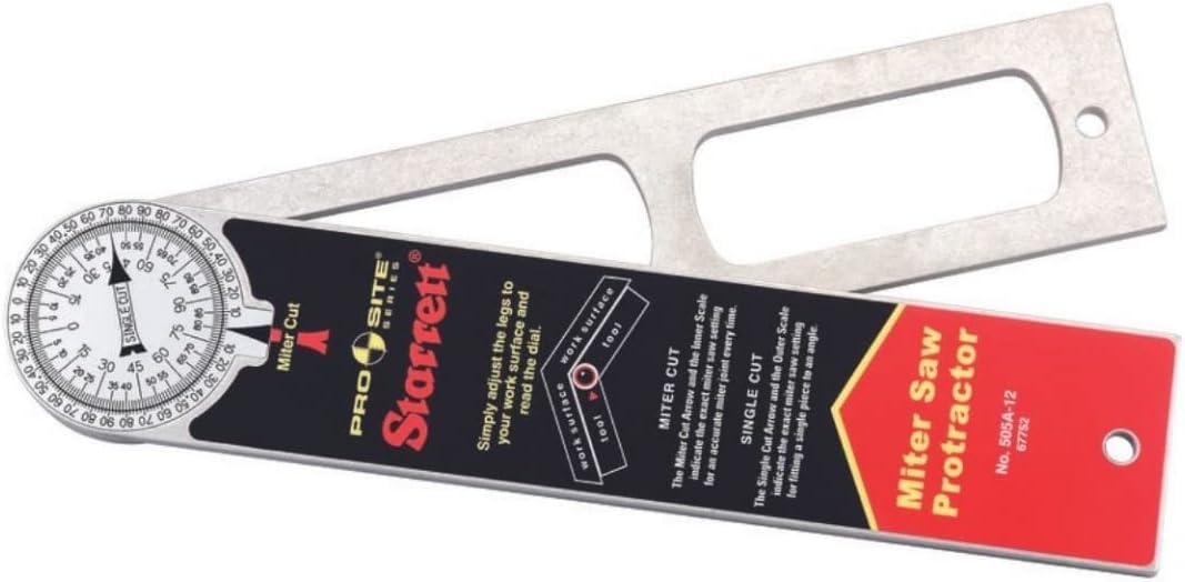 Starrett505A-12 12" - 300mm Aluminium Miter Protractor