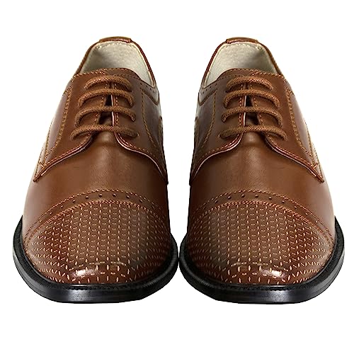 Image of Joseph Allen Men's Boys Classic Styles Oxfords, Derbys, Monks and Loafers Casual Dress Formal Shoes Assorted Colors (Toddler to Adult Sizes)