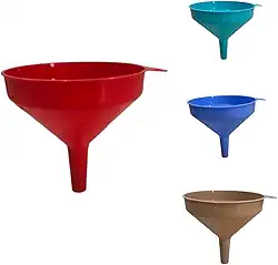 Funil de Plástico Multiuso para Cozinha 12cm Colorido