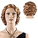 STfantasy Finger Wave Wig Ombre Blonde Bob Short Curly for Women Cosplay Party Costume Hair 12