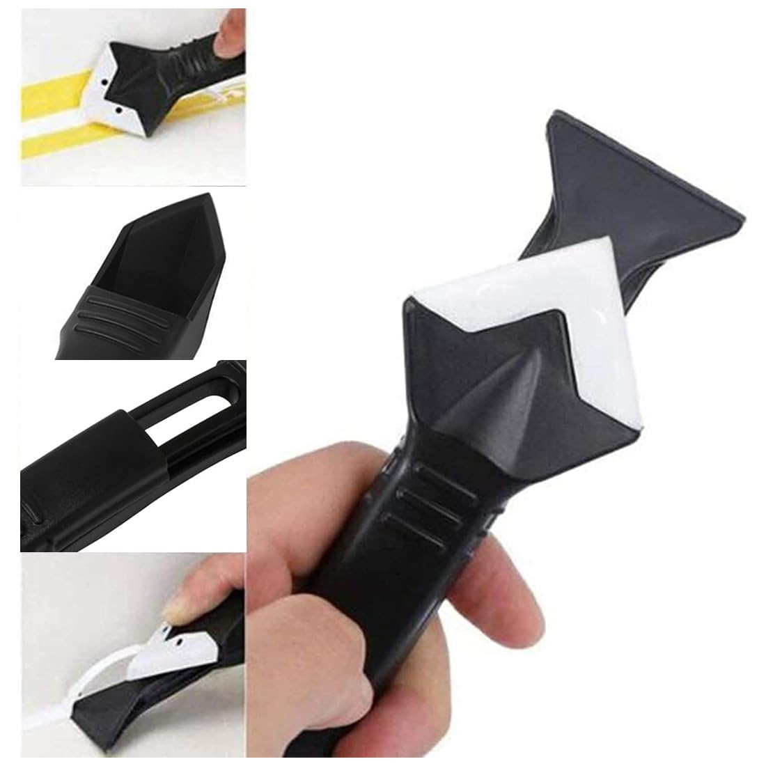 Spatola per Silicone Professionale Set Completo 5 Misure Giunti Apri cartucce
