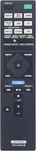 Allimity RMT-AA320U RMTAA320U - Control remoto de repuesto compatible con receptor AV multicanal Sony STR-ZA810ES STR-DN1080 STRZA810ES STRDN1080 Allimity RMT-AA320U RMTAA320U - Control remoto de repuesto compatible con receptor AV multicanal Sony STR-ZA810ES STR-DN1080 STRZA810ES STRDN1080