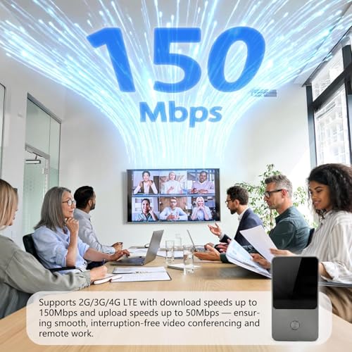 Image of Global Pocket WiFi Hotspot - No SIM,Works in 140+ Countries, 10GB Preloaded, Connect 8 Devices, Portable Internet Devices, Mobile Pocket Hotspot Ultra Portable 4G LTE Travel Router