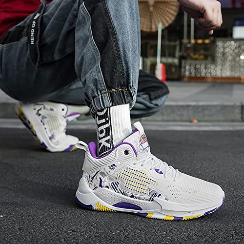 Bolognifi Tênis masculino de basquete de cano alto esportivo casual corrida ao ar livre caminhada an