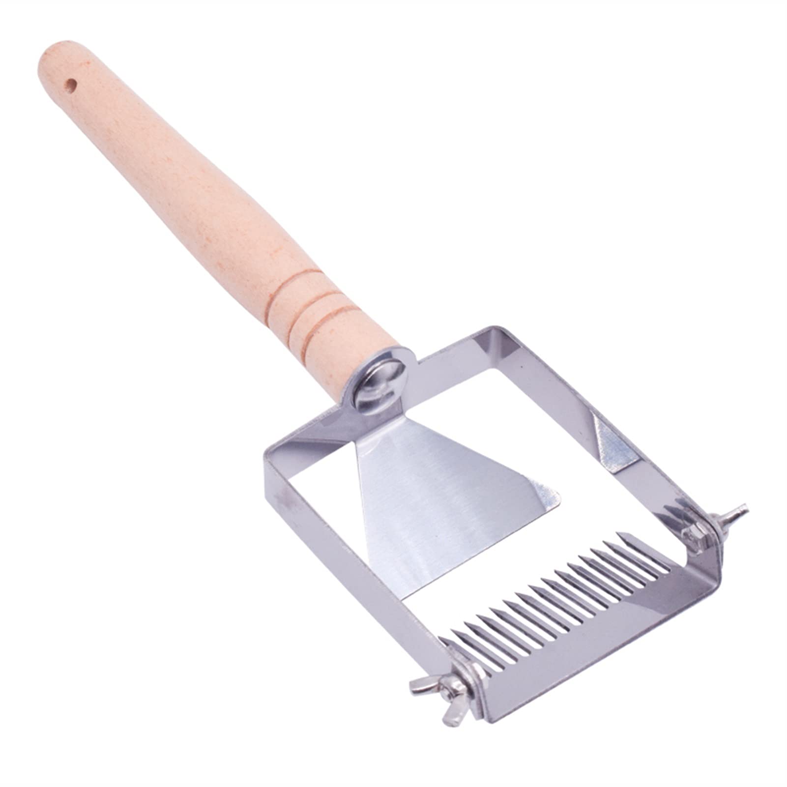 Imkerei-Handschuhe, 5 Stück, Honiggabel, Entdeckelungsmesser, Honigwerkzeuge, Schaber, Imkergabel, Bienenholzgriff, Bienenzuchtausrüstung für Bienenwerkzeuge