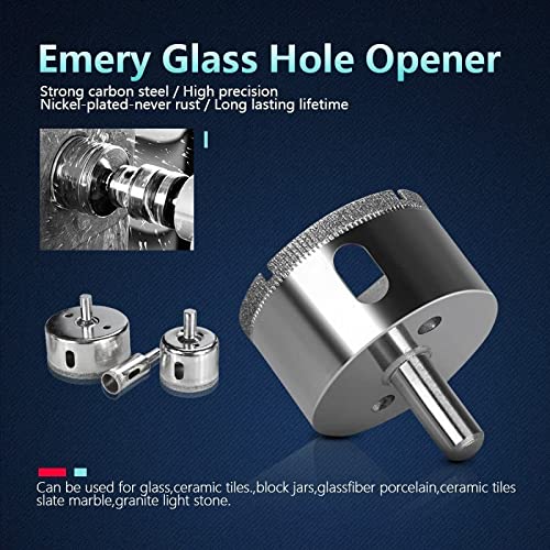 Broca de corona diamantada 30 mm para vidrio y cerámica miniatura 4
