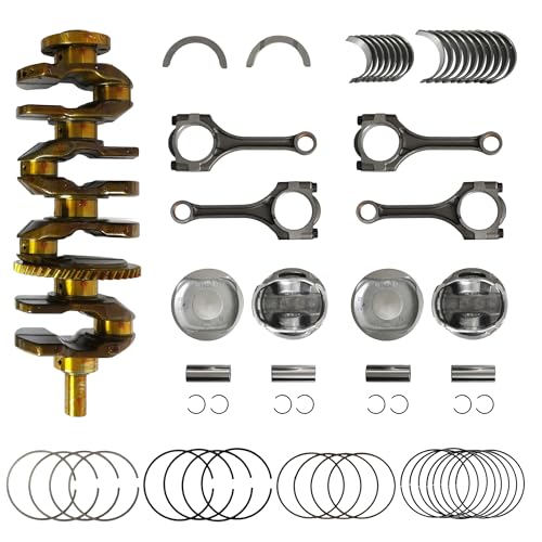 2AZ 2AZFE Engine Crankshaft & Con Rods & Bearings & Pistons Kit Fit For Toyota Camry Scion 2.4L Scion tC 2005-2010 Scion xB 2008-2015#04111-0H300 13211-0H050 13011-28161