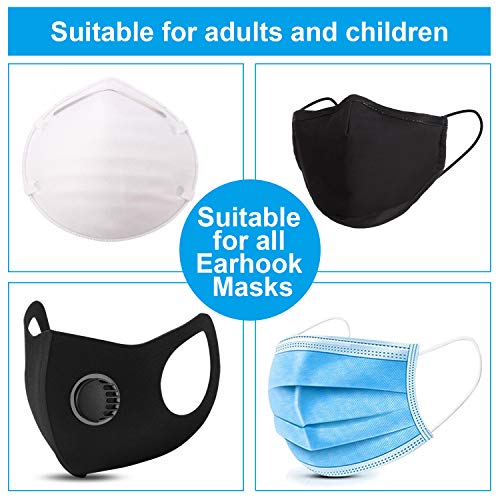 willbond 10 pieces mask elastic strap face covering extension hook face covering ear strap extension protectormulticolor