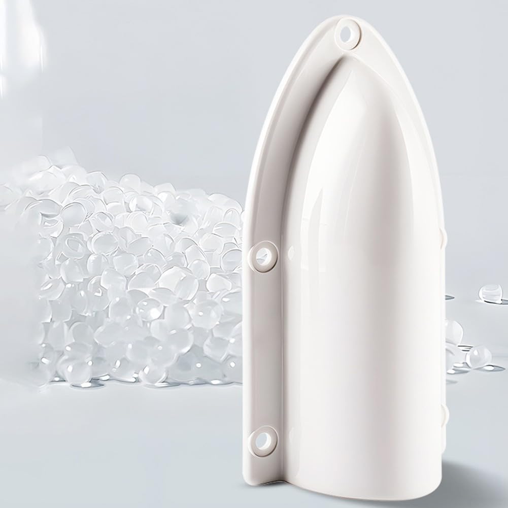 Presa di scarico e prese d'aria dello scafo per barche - Conchiglia in ABS con deviazione a forma, compatibile con barche a motore, barche a vela, barche da pesca e camper (confezione da 2