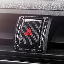 BETTERHUMZ Carbon Fiber Car Emergency Light Sticker Compatible with Toyota GR86 for Subaru BRZ 2021-2024 Warning Light Button Panel Cover Interior Accessories