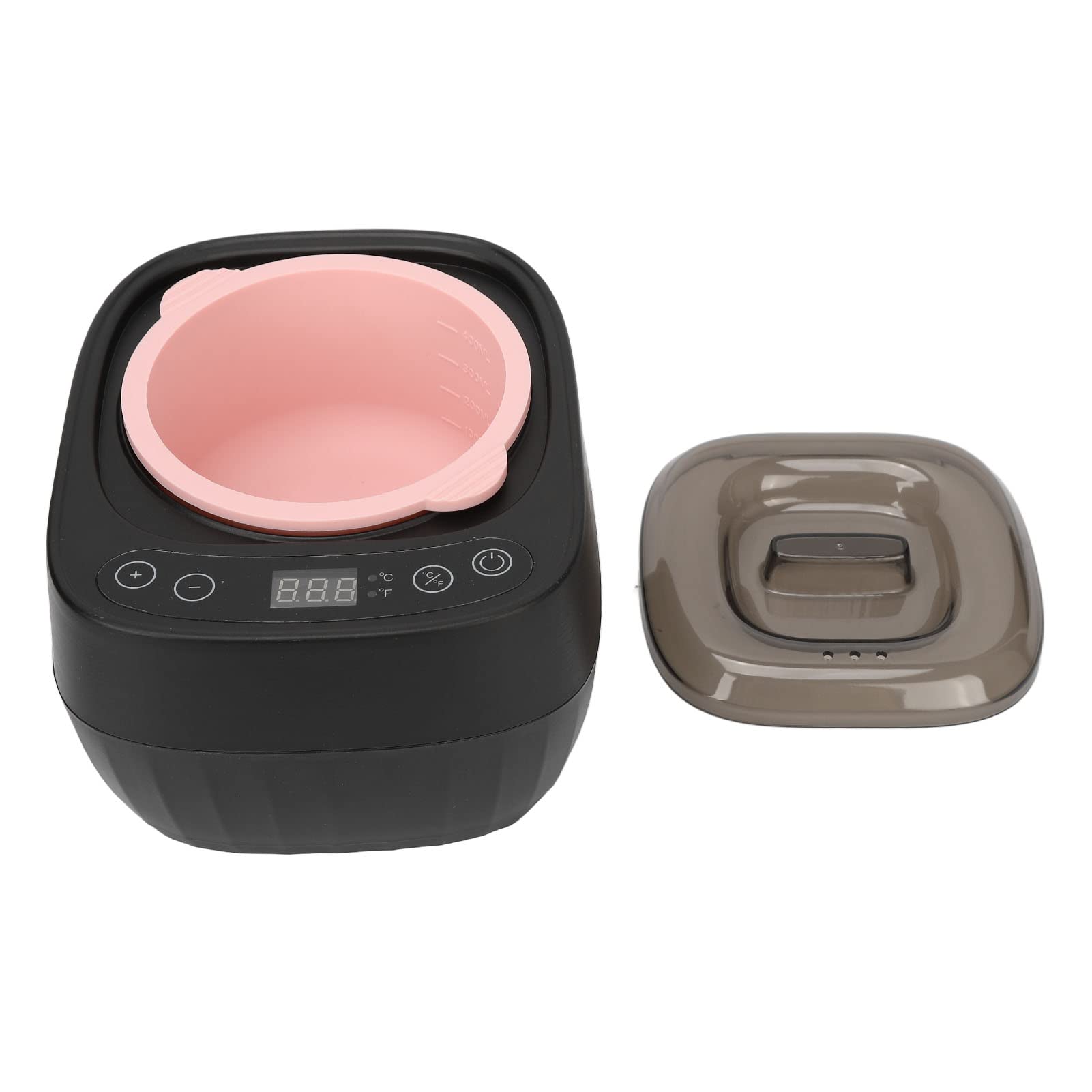 Calentador de Cera para Depilación Máquina de Calentador de Cera Dura con Olla Interna de Silicona Máquina de Fusión de Cera para el Hogar y el Salón (negro)