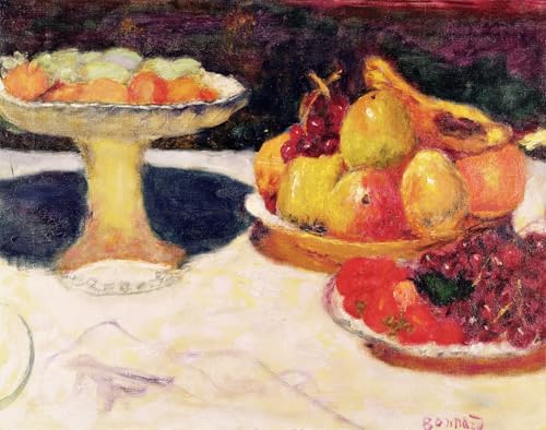 Affiche Nature morte au bol de fruits Pierre Bonnard pour la décoration murale du salon